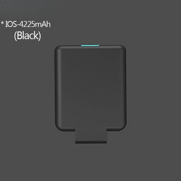 Bærbar Backup Ekstern Batteriopladeretui, 4225mAh Kapacitet, Kompatibel med Type C og IOS,Type C-Black 4225mAh