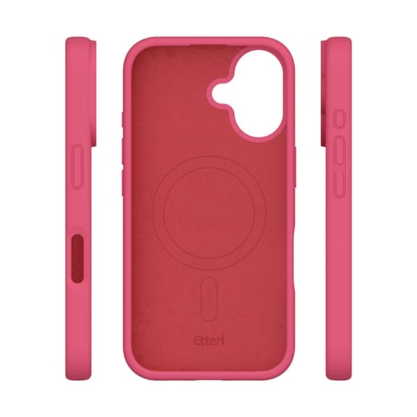 Etteri Silikonskall med MagSafe for iPhone 16 - Raspberry
