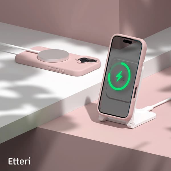 Etteri Silikonskall med MagSafe for iPhone 16 - Rosa