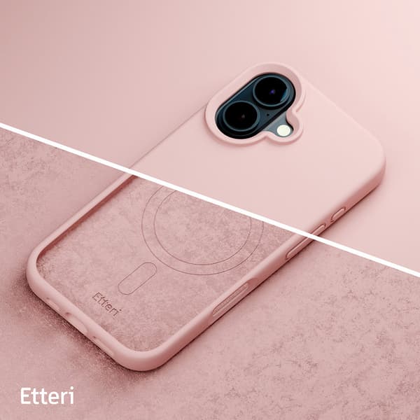 Etteri Silikonskall med MagSafe for iPhone 16 - Rosa