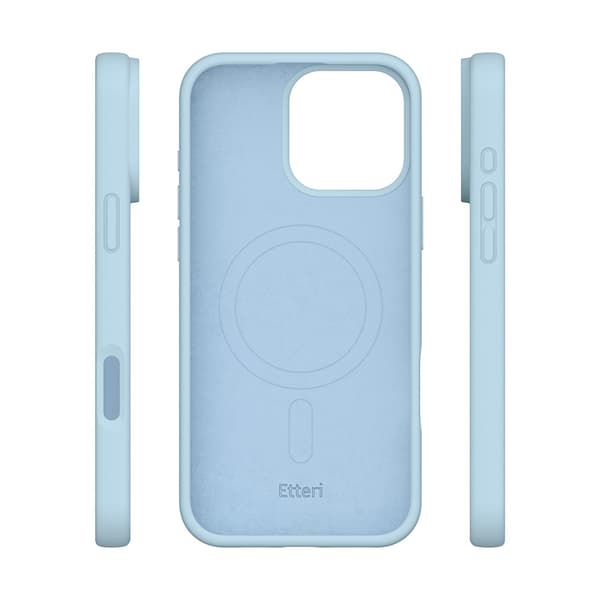 Etteri Silikonskall med MagSafe for iPhone 16 Pro Max - Lyseblå