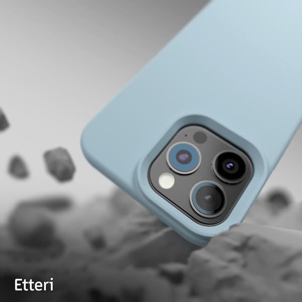 Etteri Silikonskall med MagSafe for iPhone 16 Pro Max - Lyseblå
