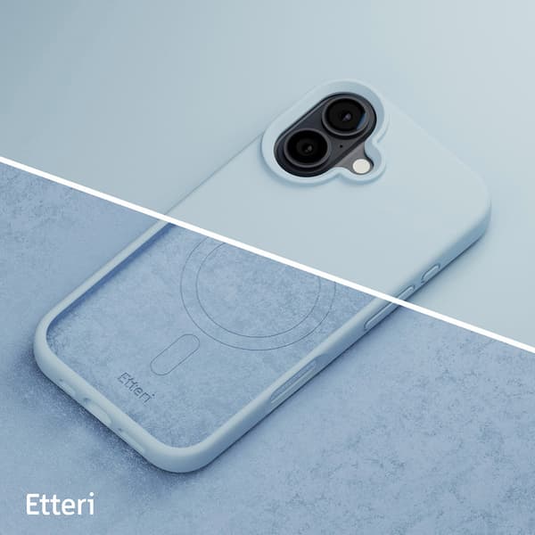 Etteri Silikonikuori MagSafella 16 Plus -puhelimeen iPhone 16 Plus - Vaaleansininen