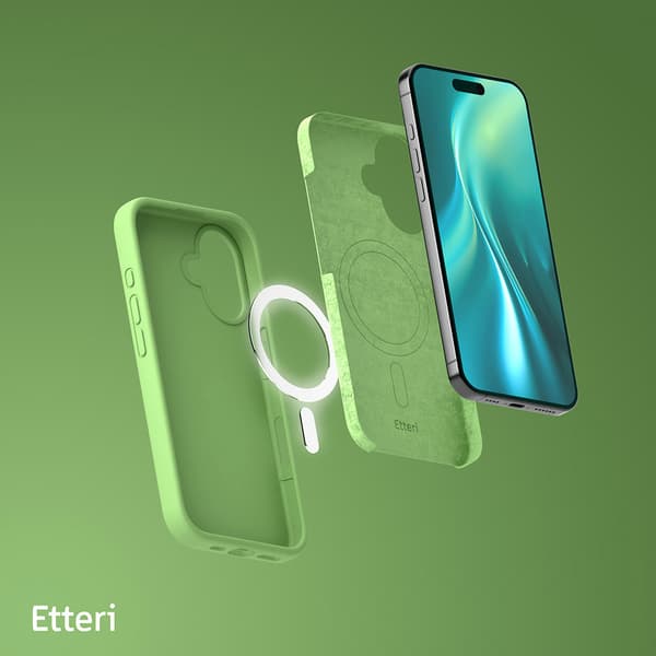 Etteri Silikonikuori MagSafella 16 Plus -puhelimeen iPhone 16 Plus - vihreä