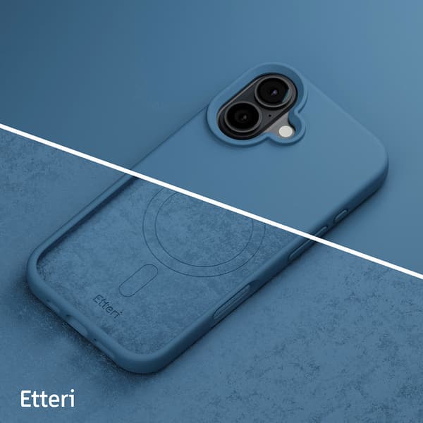 Etteri Silikonikuori MagSafella 16 Plus -puhelimeen iPhone 16 Plus - tummansininen
