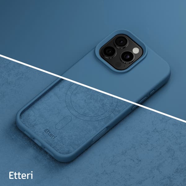Etteri Silikoneskal med MagSafe til iPhone 16 Pro - Mørkeblå