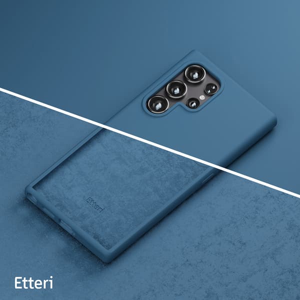 Etteri Silikoneetui til Samsung Galaxy S24 Ultra - Mørkeblå
