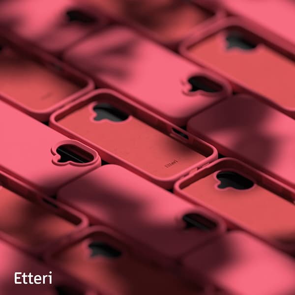 Etteri Silikonskal till iPhone 16 - Hallon