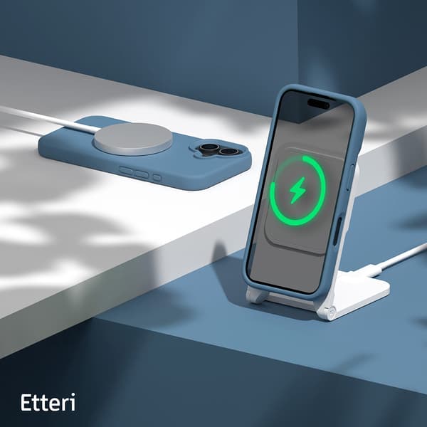 Etteri Silikonskal till iPhone 16 Plus - Mörkblå