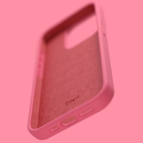 Etteri Silikonskal till iPhone 16 Pro - Hallon