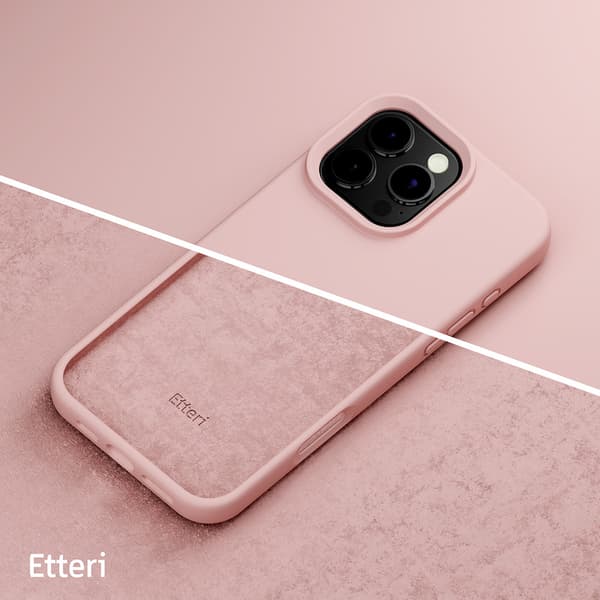 Etteri Silikonskall for iPhone 16 Pro Max - Rosa