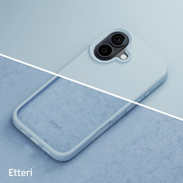 Etteri Silikonikuori iPhone 16 - Vaaleansininen