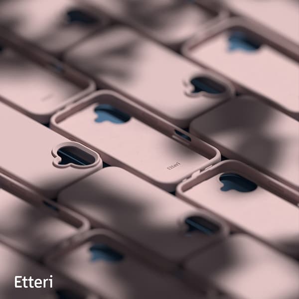 Etteri Silikonikuori iPhone 16:lle - Vaaleanpunainen