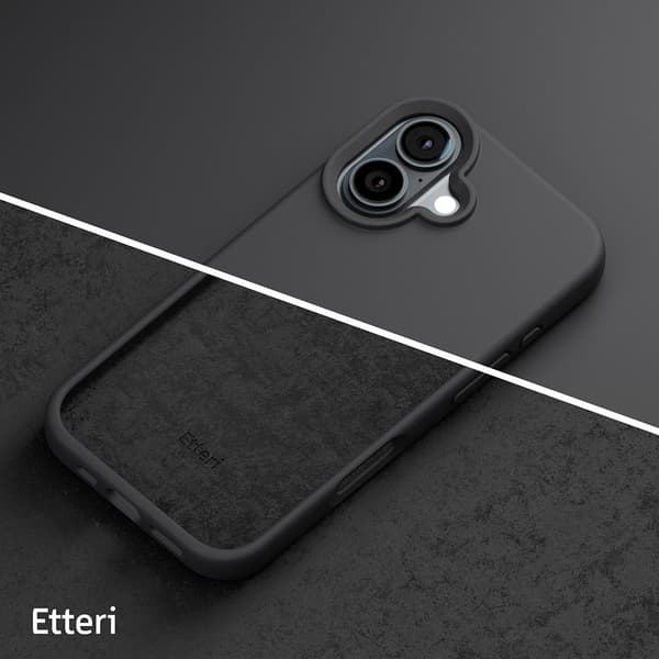 Etteri Silikoninen kuori iPhone 16 - Svart