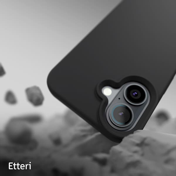 Etteri Silikoninen kuori iPhone 16 - Svart