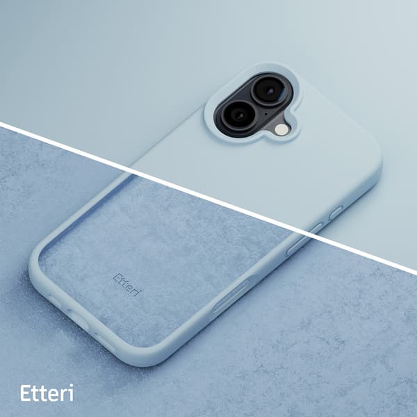 Etteri Silikonikuori iPhone 16 Plus - Vaaleansininen