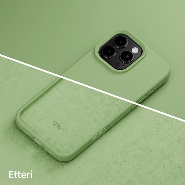 Etteri Silikonikuori iPhone 16 Pro Maxille - vihreä