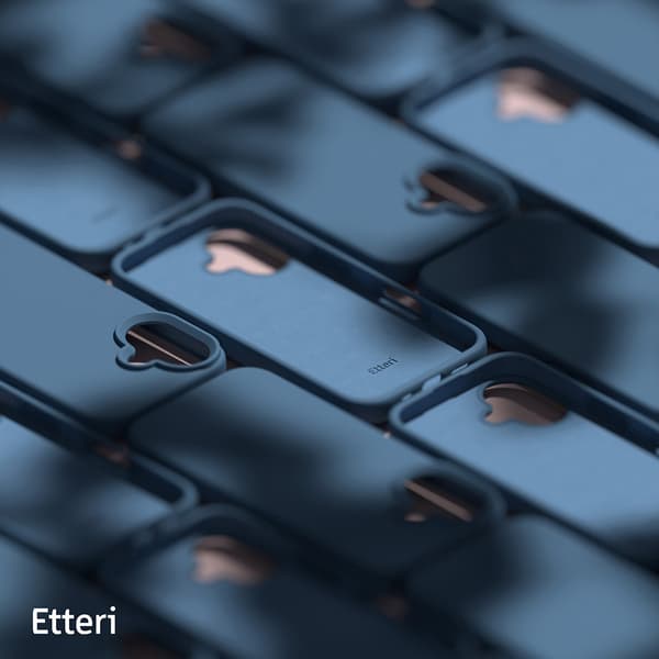 Etteri Silikoneskal til iPhone 16 Plus - Mørkeblå