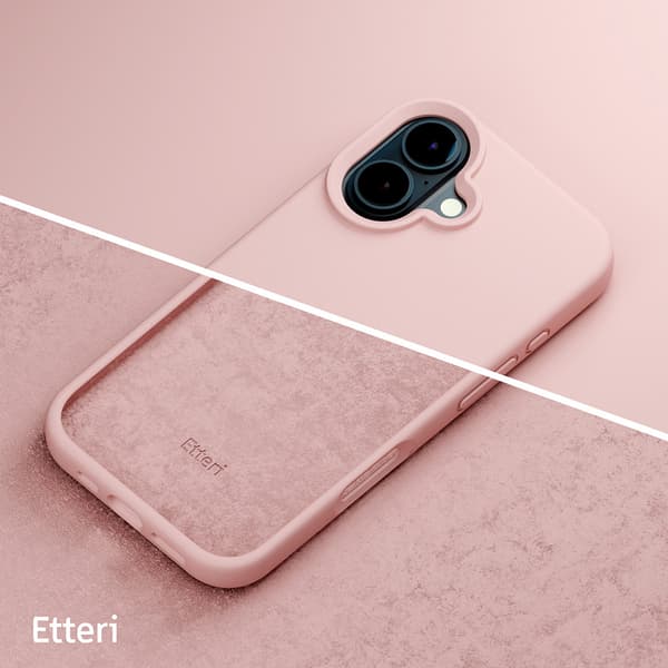 Etteri Silikoneskal til iPhone 16 Plus - Pink