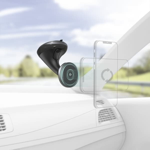 Hama Mobiltelefonhållare för bilen MagLock Magnetisk med sugkopp Svart