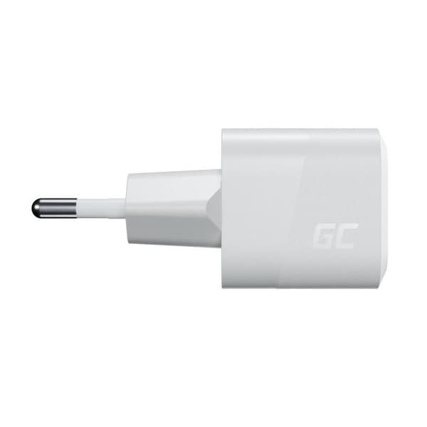 USB-laturi Green Cell PowerGaN 33 W PD 3.0 QC 3.0 1x USB-C valkoinen
