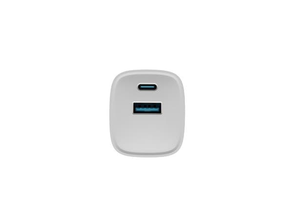 NATEC RIBERA GAN -LATURI 1X USB-A + 1X USB-C 30W VALKOINEN