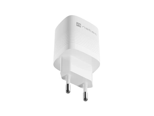 NATEC RIBERA GAN -LATURI 1X USB-A + 1X USB-C 30W VALKOINEN