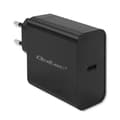 Miniatyrbillede 1 af 8: Qoltec 52379 Super Hurtig PD Oplader | 1xUSB-C | 65W | 5-20V | 3-3.25A | Sort