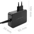Miniatyrbillede 7 af 11: Qoltec GaN POWER PRO Oplader | 1xUSB-C | 100W | 5-20V | 3-5A | Sort