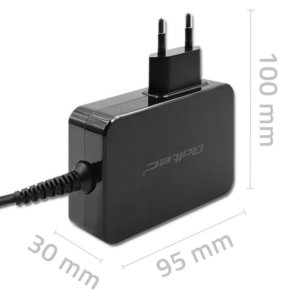 Qoltec GaN POWER PRO Oplader | 1xUSB-C | 100W | 5-20V | 3-5A | Sort
