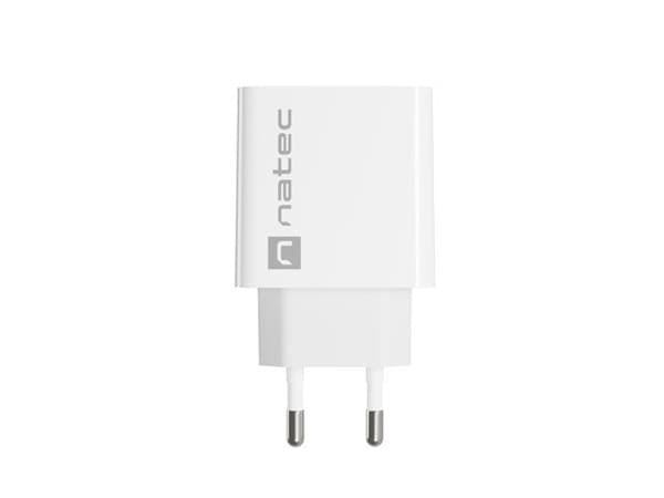 NATEC USB OPLADER RIBERA USB-C 20W PD HVID