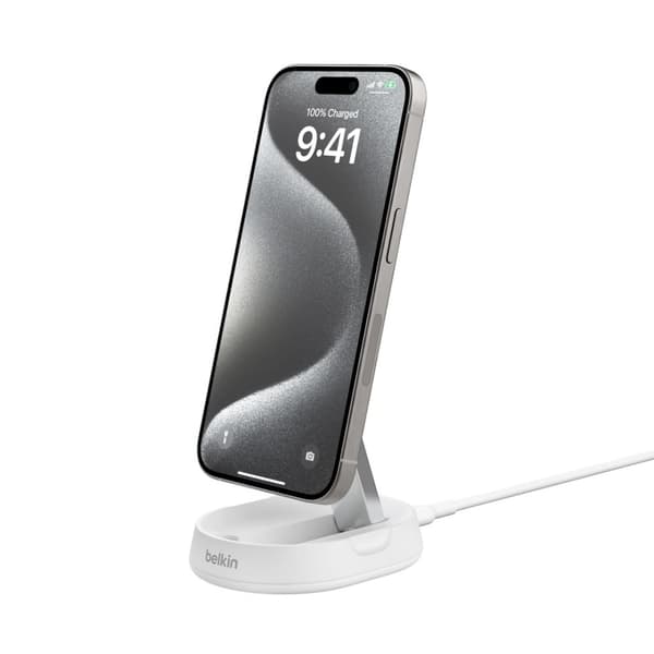 Belkin BoostCharge Pro Smartphone Vit AC Trådlös laddning Snabbladdning Inomhus