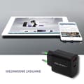 Miniatyrbillede 4 af 7: Qoltec 51713 Oplader | 18W | 5-12V | 1.5-3A | USB type C PD | USB QC 3.0 | Sort