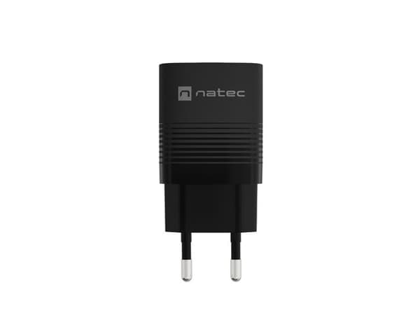 NATEC RIBERA GAN OPLADDER 1X USB-A + 1X USB-C 30W SORT
