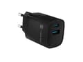 Miniatyrbillede 7 af 9: NATEC RIBERA GAN OPLADDER 1X USB-A + 1X USB-C 30W SORT