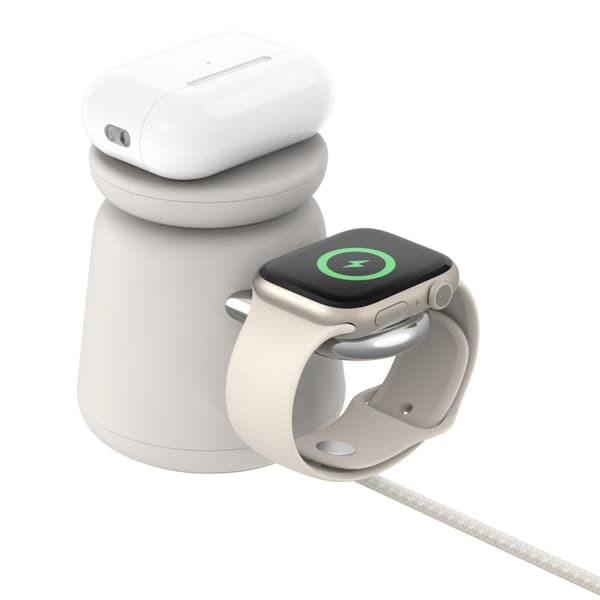 Belkin WIZ020vfH37 -kuulokkeet, älypuhelin, älykello, hiekka USB Langaton lataus Pikalataus Sisätiloissa