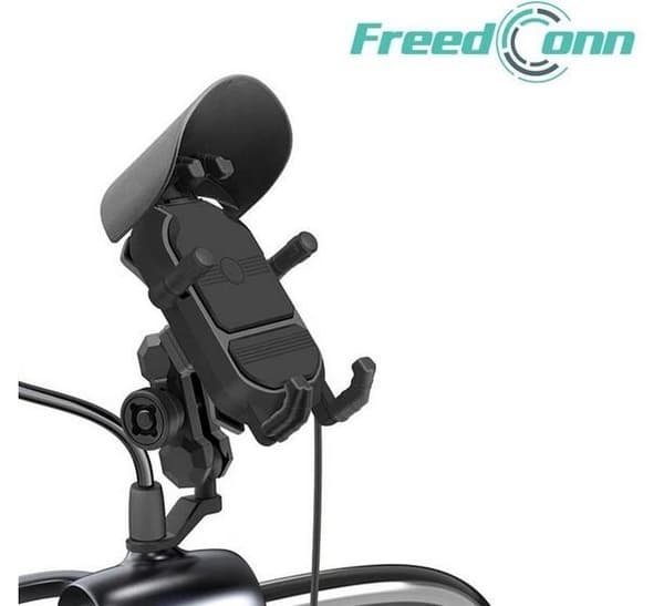 TELEFONHOLDER OG INDUKTIONSLADER FREEDCONN MC29 15W + USB