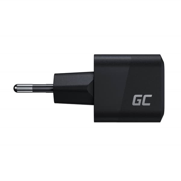 USB-oplader Green Cell PowerGaN 33 W PD 3.0 QC 3.0 1x USB-C sort