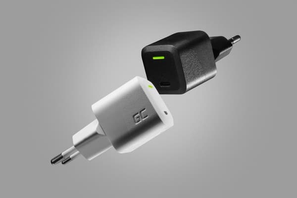 USB-oplader Green Cell PowerGaN 33 W PD 3.0 QC 3.0 1x USB-C sort