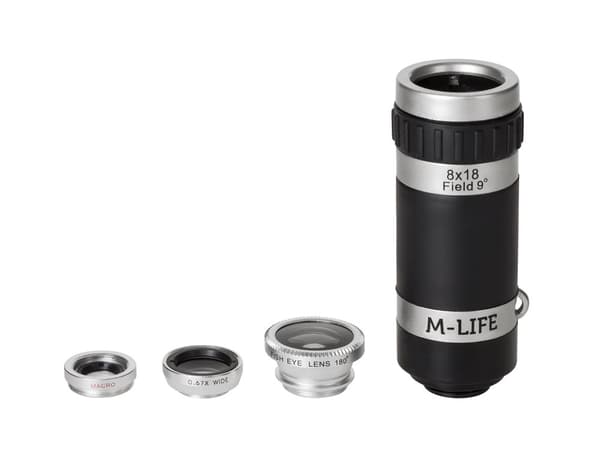 M-Life 4i1 smartphone/tablet linsesæt