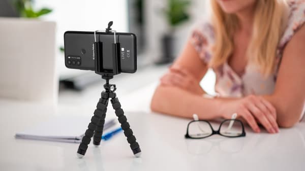Kruger&Matz sort telefon/kamera stativ