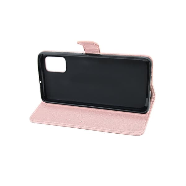 Samsung Galaxy A51 Plånboksfodral med Stativ - Rosa