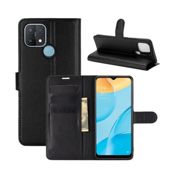 Xiaomi Redmi 9C Plånboksfodral med Stativ - Svart