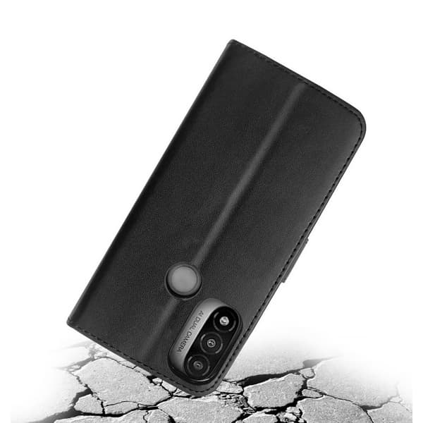Motorola Moto E20 Plånboksfodral med Stativ - Svart