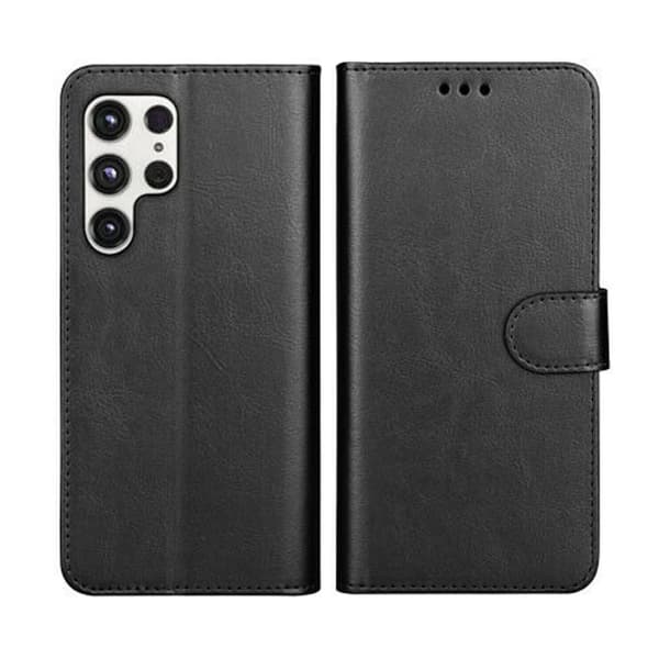 Samsung Galaxy S22 Ultra Plånboksfodral med Stativ - Svart