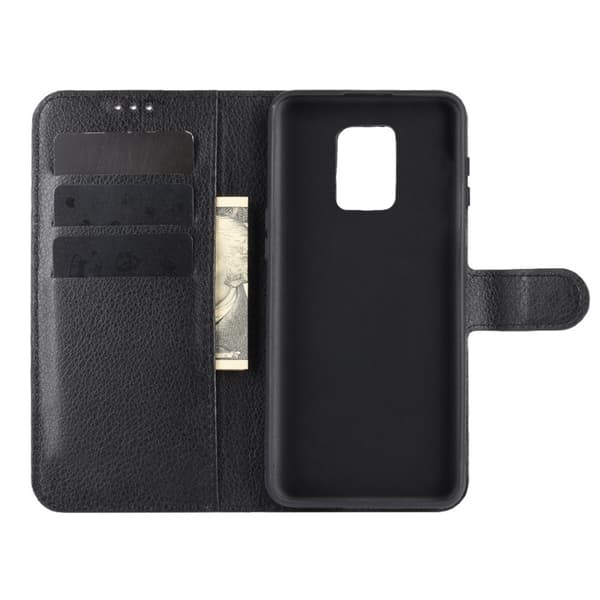 Xiaomi Redmi Note 9 Pro Plånboksfodral med Stativ - Svart