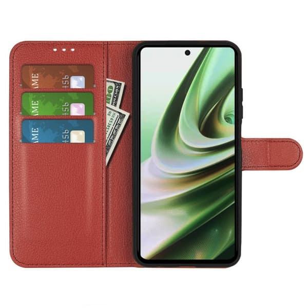 OnePlus Nord CE 3 Lite Plånboksfodral med Stativ - Brun