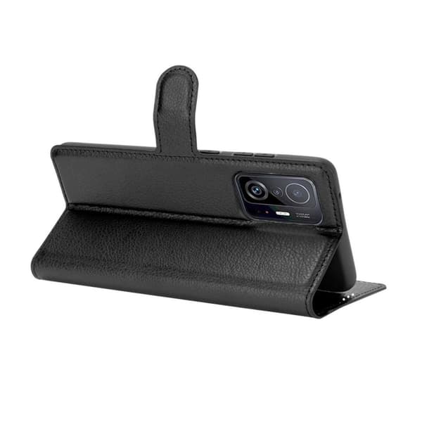 Xiaomi 11T/Xiaomi 11T Pro Plånboksfodral med Stativ - Svart