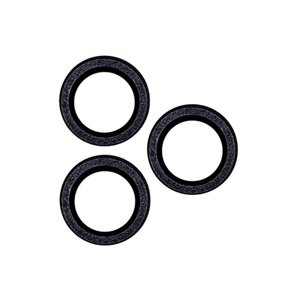 Herdet kameradeksel for iPhone 16 Plus - Svart/Romb