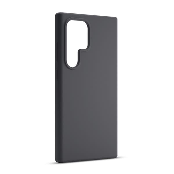 Etteri silikoneetui med mikrofiberforing til Samsung Galaxy S25 Ultra - Svart